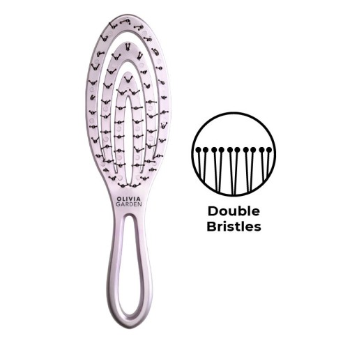 Brosse de voyage Olivia Garden Iced Rosé -Brosses -Olivia Garden