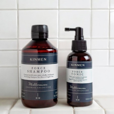 Kinmen Force Hair Loss Pack Shampoo 300ml + Tonic 125ml -Anti fall -KIN Cosmetics