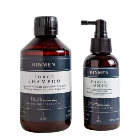 Kinmen Force Hair Loss Pack Shampoo 300ml + Tonic 125ml -Anti fall -KIN Cosmetics