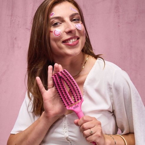 Olivia Garden Brosse à doigts Booble Rose Think Pink 2024 -Brosses -Olivia Garden