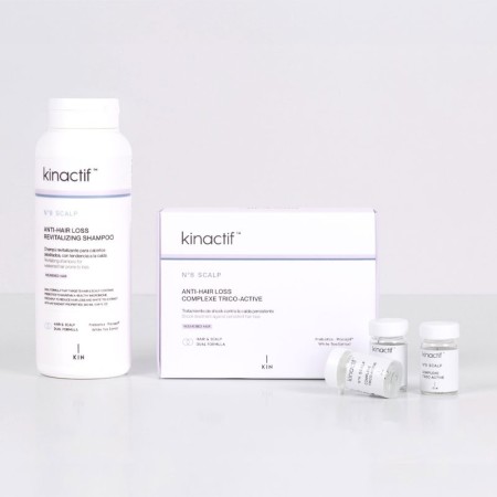 Anti-Haarausfall-Shampoo + Kinactif N.8 Kopfhaut-Anti-Haarausfall-Ampullenpackung -Haarpflegepakete -KIN Cosmetics 2
