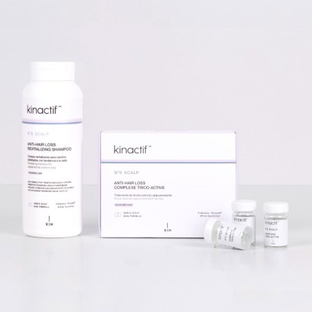 Pack Shampoo Anticaduta + Kinactif N.8 Fiale Anticaduta Cuoio Capelluto -Confezioni di prodotti per capelli -KIN Cosmetics