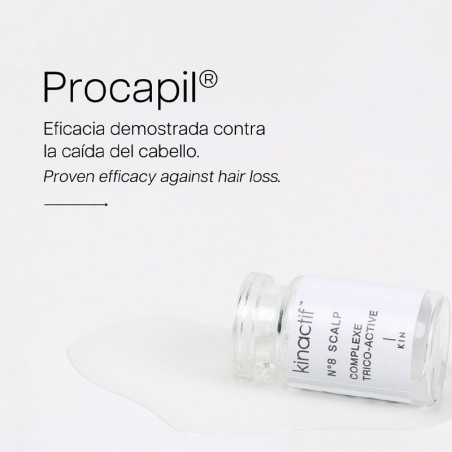 Kinactif N.8 Trattamento Anticaduta Cuoio Capelluto - 10 fiale x 6ml -Anticaduta -KIN Cosmetics