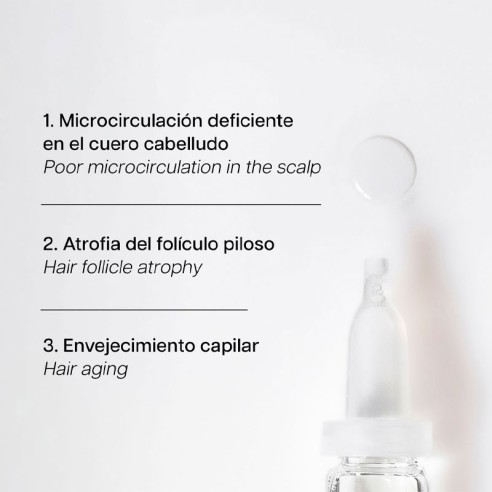Tratamiento Kinactif N.8 Scalp Anti-Hair Loss - 10 ampollas x 6ml -Anticaida -KIN Cosmetics
