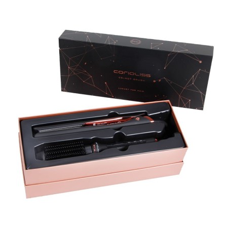 Corioliss Kit Bügeleisen C5 + Heißbürste Schwarzkupfer -Haarglätter, Lockenstäbe und Lockenstäbe -Corioliss 2