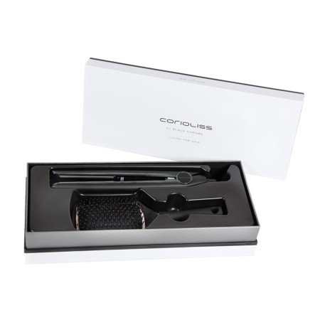 Kit de ferro Corioliss C1 + escova de remo preta cromada -Alisadores, pinças e rolos de cabelo -Corioliss 2