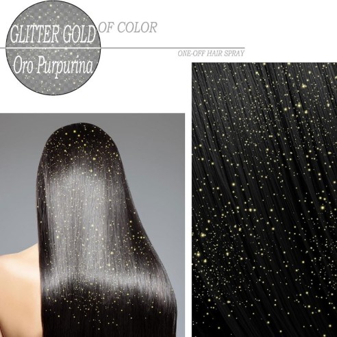 Spray de cabelo com brilho dourado -Fantasy e FX -La Fiesta