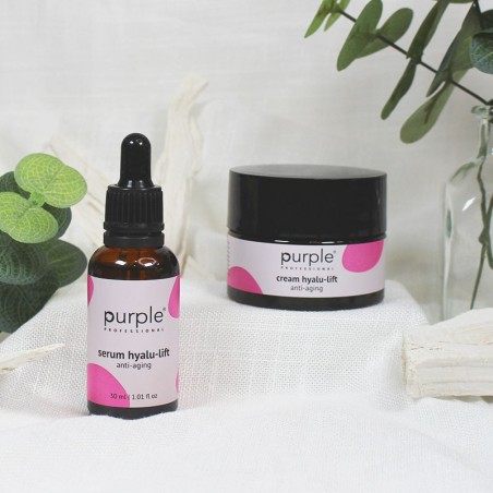 Kit Facial Hyalu-Lift 35+ Crema y Serum Antiedad -Cremas y serums -Purple Professional