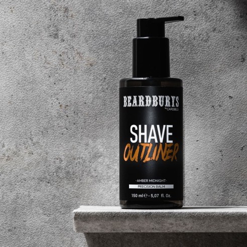 Beardburys OUTLINER Gel da barba Amber Midnight 150ml -Barba e baffi -Beardburys