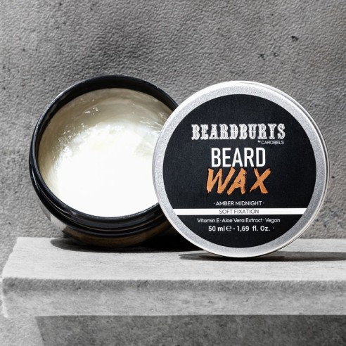 Beardburys Cire à Barbe Ambre Minuit 50 ml -Barbe et moustache -Beardburys