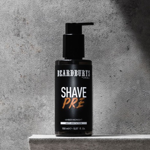 Beardburys Crème Pré-Rasage Ambre Minuit 150 ml -Barbe et moustache -Beardburys