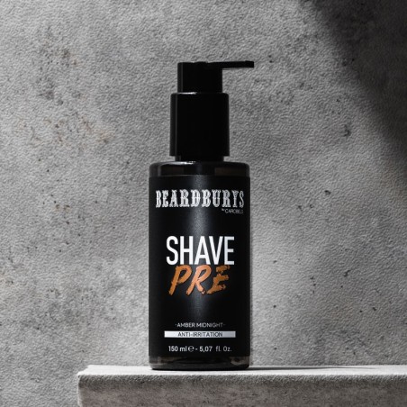 Beardburys Amber Midnight Pre-Shave-Creme 150 ml -Bart und Schnurrbart -Beardburys