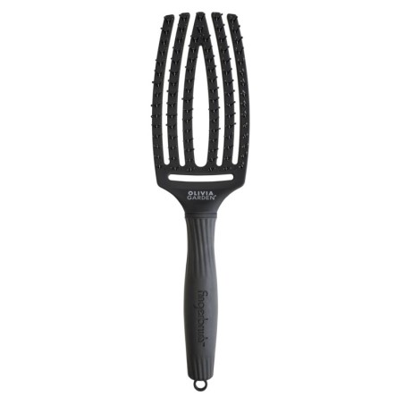Fingerbrush Care Iconic Double Bristles Black -Brushes -Olivia Garden