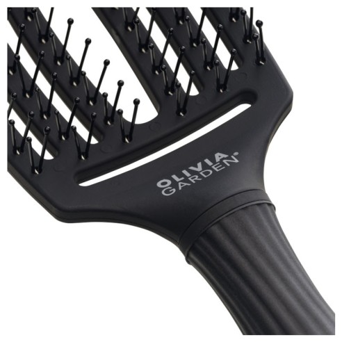 Fingerbrush Care Iconic Cerdas Duplas Pretas -Pincéis -Olivia Garden