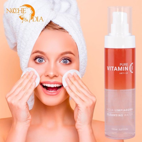 Detergente viso bifasico Vitamina C - 150ml -Lim e tonici -Noche & Día