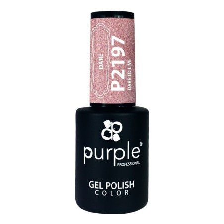 Esmalte Gel P2197 Dare to Live Purple Professional -Esmalte semi permanente -Purple Professional
