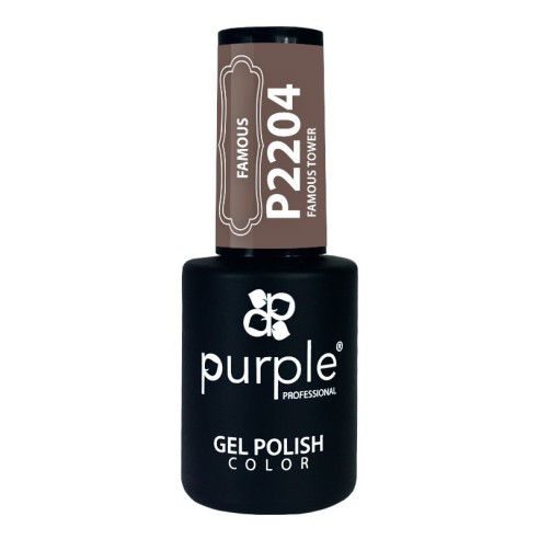 Esmalte Gel P2204 Famous Tower Purple Professional -Esmalte semi permanente -Purple Professional
