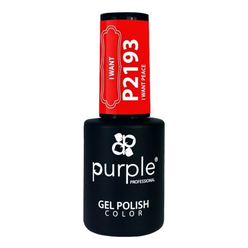 Gel-Nagellack P2193 I Want Peace Purple Professional -Semipermanenter Emaille -Purple Professional