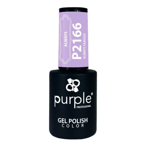 Gel Polish P2166 Always Famous Purple Professional -Semi permanent nail polishes -Purple Professional