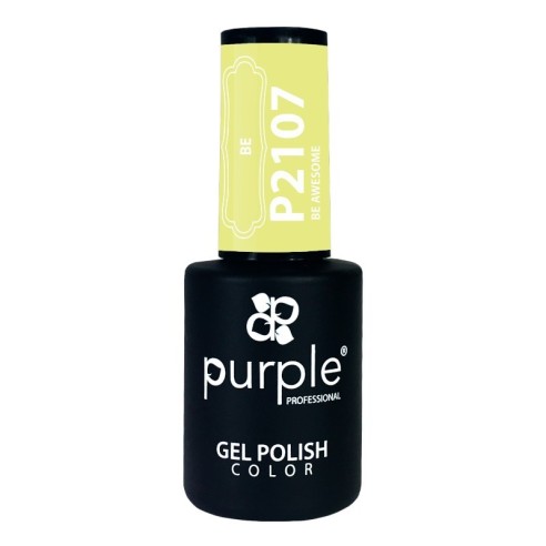 Esmalte Gel P2107 Be Awesome Purple Professional -Esmalte semi permanente -Purple Professional