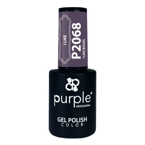 Gel polish I Love books 2068 Purple -Semi permanent nail polishes -Purple Professional