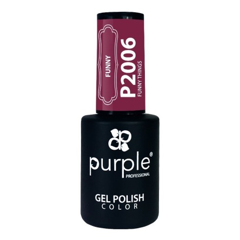 Esmalte Gel Funny Things Purple N.2006 -Semi permanent nail polishes -Purple Professional