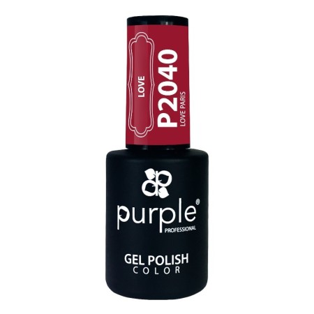 Gel Enamel Love Paris Purple N.2040 -Semi permanent nail polishes -Purple Professional