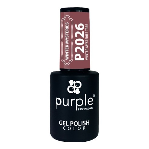 Gel Enamel Winter Misteries Tree Purple N.2026 -Semi permanent nail polishes -Purple Professional