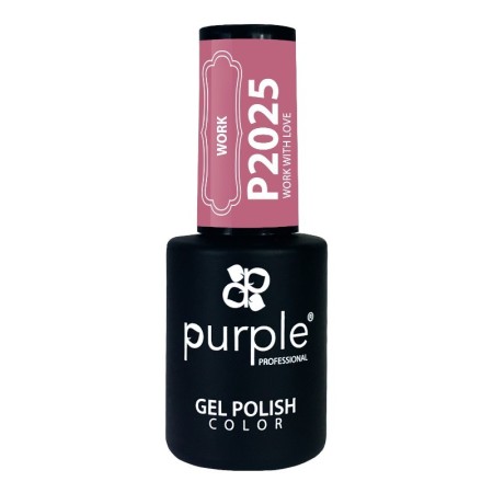 Gel Polish Work With Love Purple N.2025 -Semi permanent nail polishes -Purple Professional