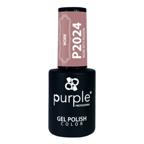 Work With Passion Lila Gel-Nagellack P2024 -Semipermanenter Emaille -Purple Professional