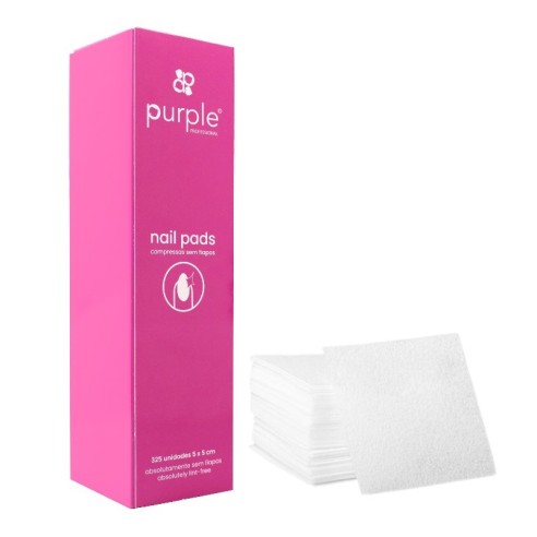 Nagelpads für Nägel 325 Einheiten 5x5 cm -Utensilien Zubehör -Purple Professional