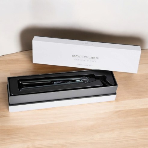 Iron C1 Corioliss Black Soft Touch Chrome -Alisadores, pinças e rolos de cabelo -Corioliss