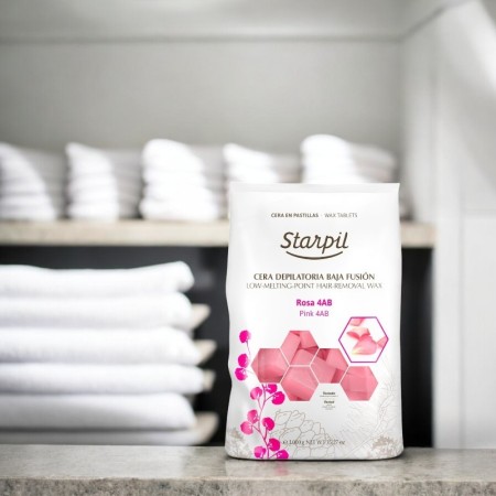 Cera Depilar Rosa 4AB Baja Fusión Starpil 1Kg -Depilación con cera -Starpil 2