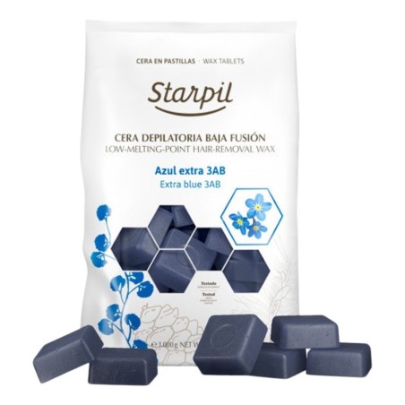Starpil Extra Blue 3AB Wachs mit niedrigem Schmelzpunkt, 1 kg -Wachsen -Starpil