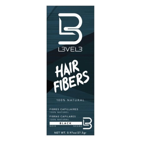 Level3 hair fiber black color 27g -Hair fibers -L3vel3