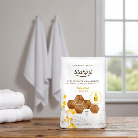 Starpil 3AB Cera calda naturale a basso punto di fusione 1 kg -Ceretta -Starpil
