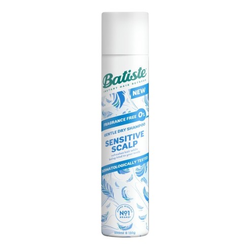 Shampoo a seco sem fragrância Batiste Sensitive 200ml -Shampoo seco -Batiste