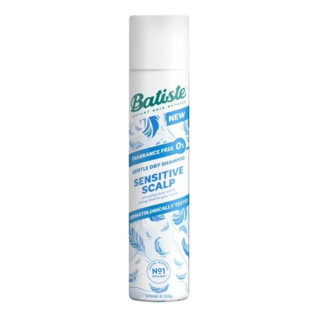 Shampoo a seco sem fragrância Batiste Sensitive 200ml -Shampoo seco -Batiste