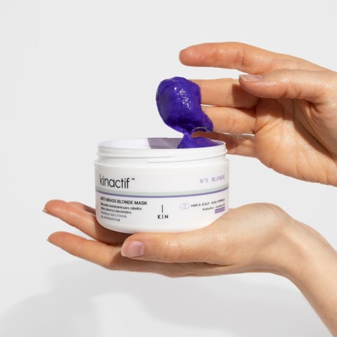 Máscara violeta Kinactif Blonde n.5 200ml. -Máscaras de cabelo -KIN Cosmetics