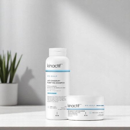 Pack Rituel Antipelliculaire Purifiant Kinactif n°8 -Pellicules -KIN Cosmetics