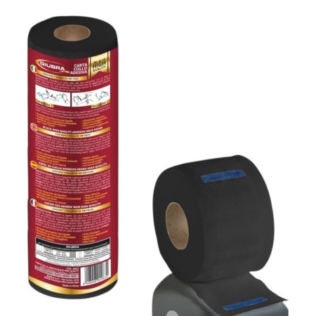 Papier pour le cou Barbershop Noir Giubra (Pack de 5 unités) -Coiffure jetable -Giubra 2