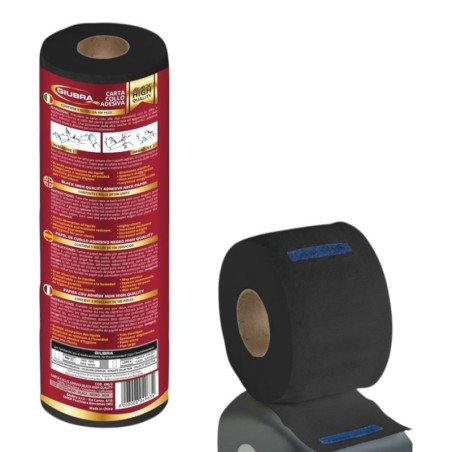 Papier pour le cou Barbershop Noir Giubra (Pack de 5 unités) -Coiffure jetable -Giubra