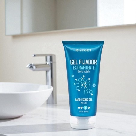 Gel para Cabelo Efeito Molhado Extra Forte Risfort 200ml -Ceras, pomadas e gomas -Risfort