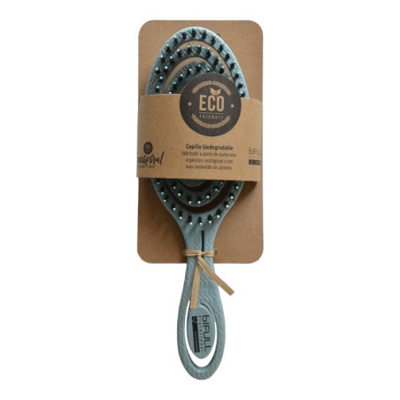 Brosse biodégradable à double poils bleus Bifull -Brosses -Biofriendly