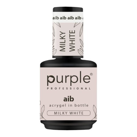 AIB Acrygel in Flasche Milchweiß 15ml -Gel und Acryl -Purple Professional