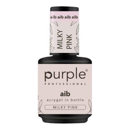 AIB Acrygel en flacon Milky Pink 15 ml -Gel et Acrylique -Purple Professional