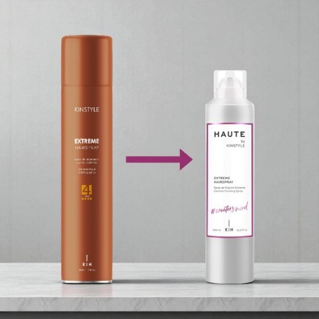 Spray de cabelo KINSTYLE HAUTE Extreme 300ml -Lacas e sprays fixadores -KIN Cosmetics