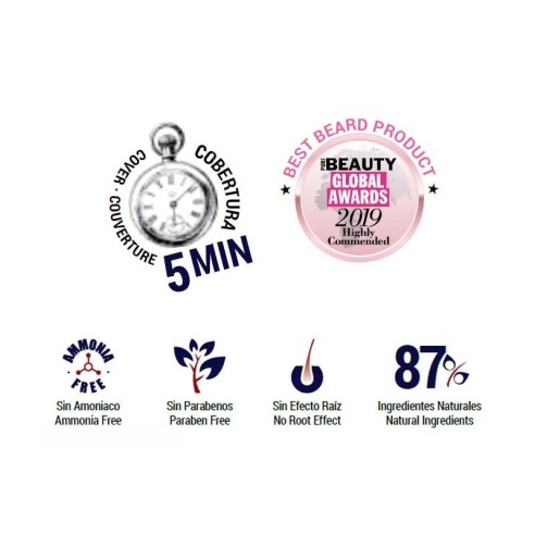 Beardburys Champú de color gris 9G -Tintes semi permanentes -Beardburys