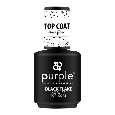 Top Coat Floco Black Sem Limpeza 15ml Purple Professional 15ml -Bases e Top Coats -Purple Professional