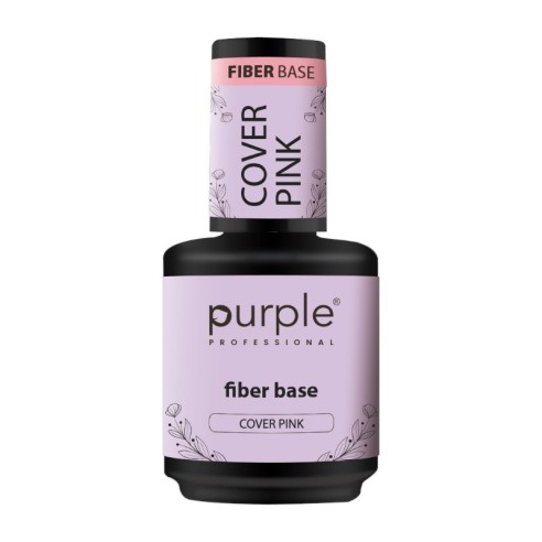 Cover Base in Fibra Rosa Purple Professional 15ml -Basi e Top Coat -Purple Professional